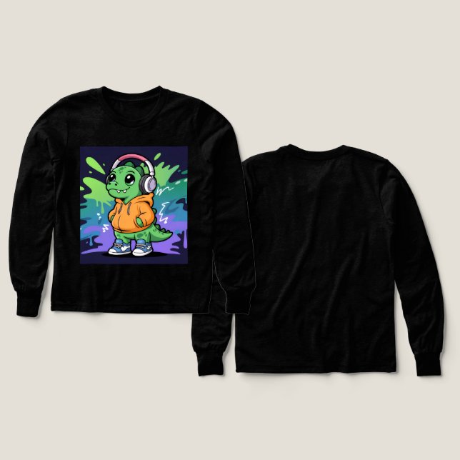 Pullover-Dino (Diseño frontal y trasero)