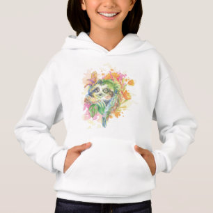 Pullover encapuchada del Chica - Sloth