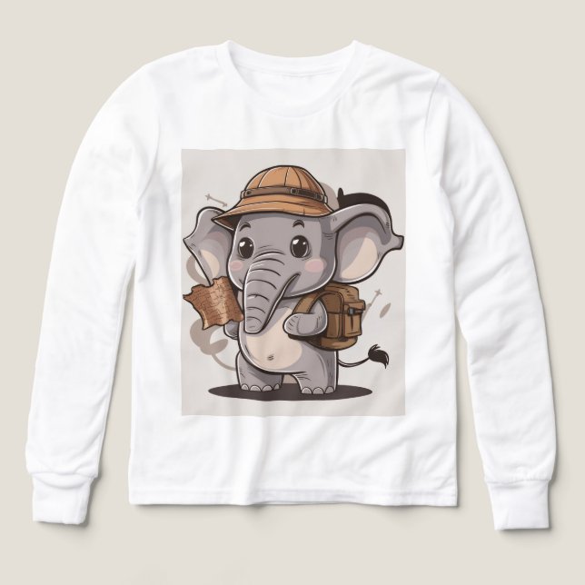 Pullover mir Elefanten-Motiv (Diseño frontal)