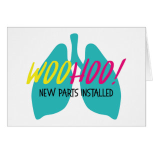 Pulmones de órganos Nueva tarjeta de felicitació