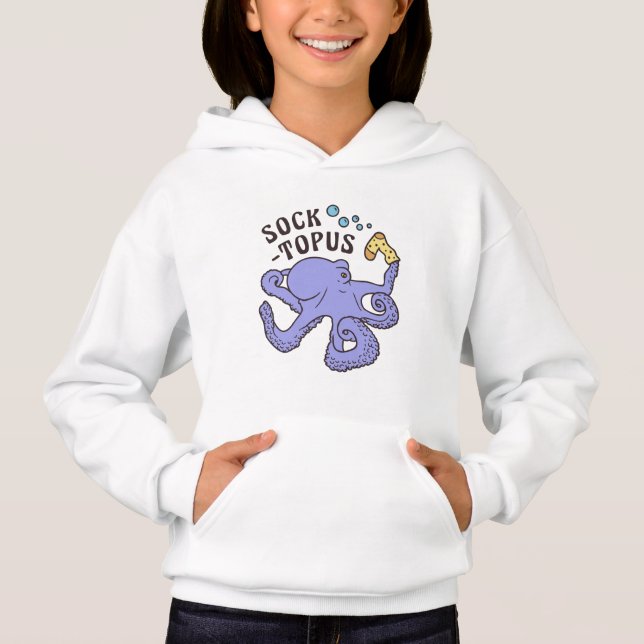 Pulpito Azul Socktopus Con Calcetín Meme Divertido (Anverso)