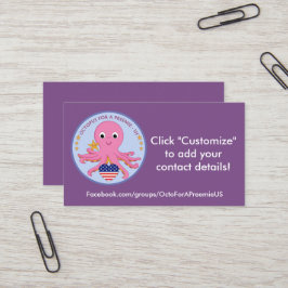 Pulpo de 100 del paquete tarjetas de visita para
