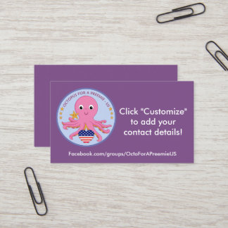 Pulpo de 100 del paquete tarjetas de visita para
