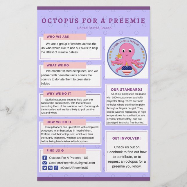 Pulpo de Info Flyer para un EEUU preeminado (Frente)