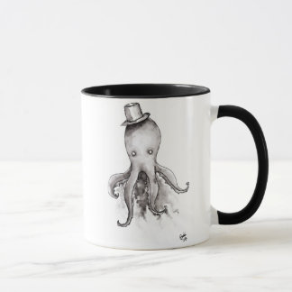 Pulpo en una taza del gorra