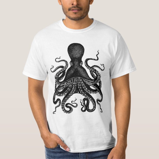 Pulpo gigante - 20.000 camisetas de Kraken de las (Anverso)