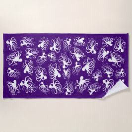 Pulpo morado - toalla de playa