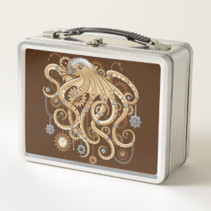 Pulpo Steampunk Retro Fantasía Mecánica