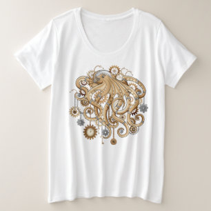 Pulpo Steampunk Retro Fantasía Mecánica