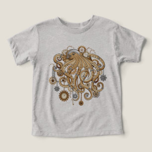 Pulpo Steampunk Retro Fantasía Mecánica