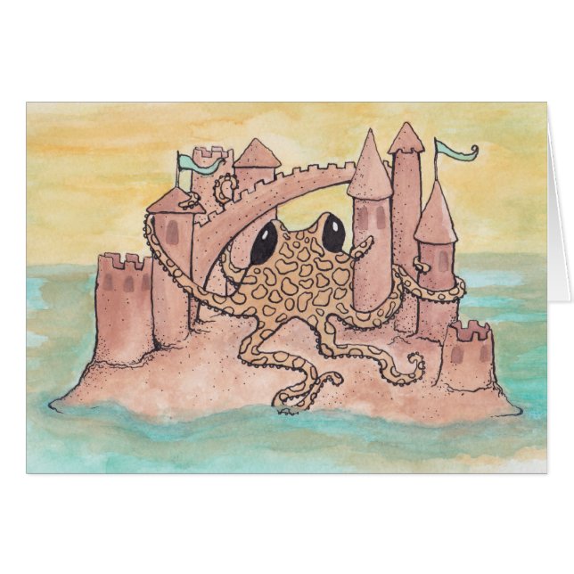 Pulpo y castillo de arena (Anverso (Horizontal))