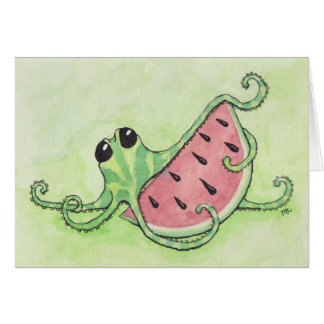 Pulpo y sandía