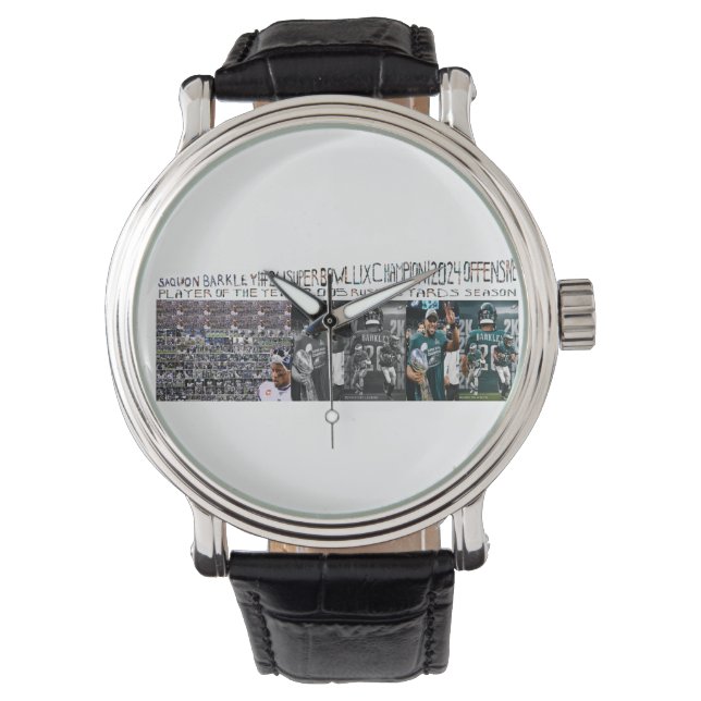 Pulsera 1,000 retratos de Saquon Barkley reloj (Anverso)