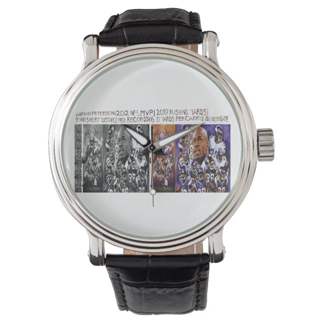 Pulsera 200 retratos de Adrian Peterson reloj (Anverso)