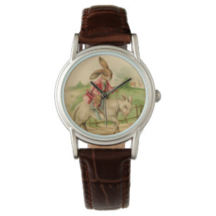 Pulsera 2 conejitos de pascua en el reloj de los corderos