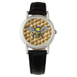 Pulsera Abeja de la miel en el reloj del panal