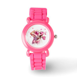 Pulsera Adorable reloj de niños de San Valentín de Labrado