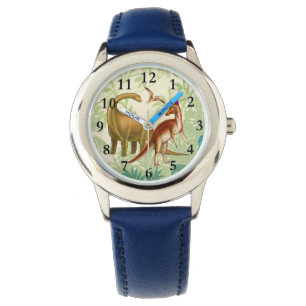 Pulsera Amo el reloj de los niños de los dinosaurios
