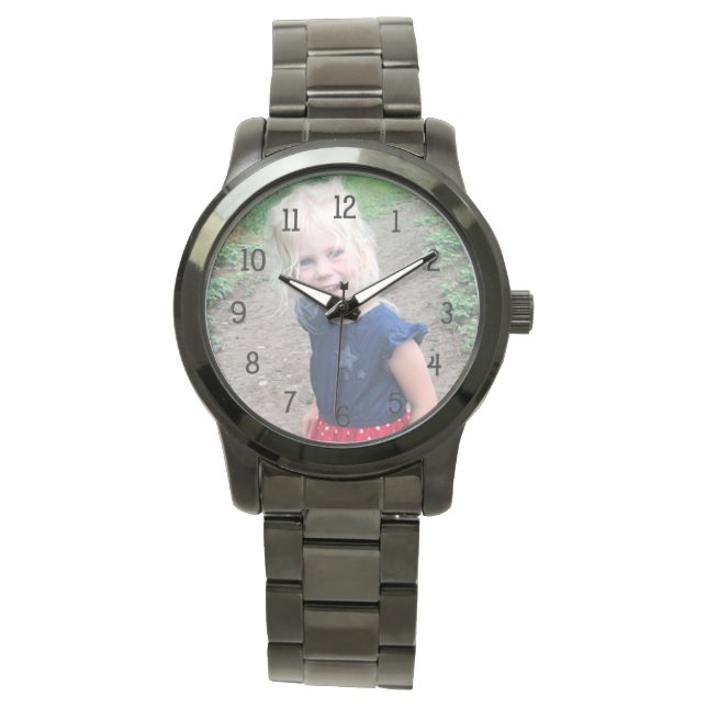 Pulsera Añade el reloj de fotos de tu hijo, regalo de abue (Anverso)