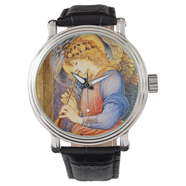 Pulsera Ángel Jugando Flageolet Preraphaelite reloj de pul (Anverso)