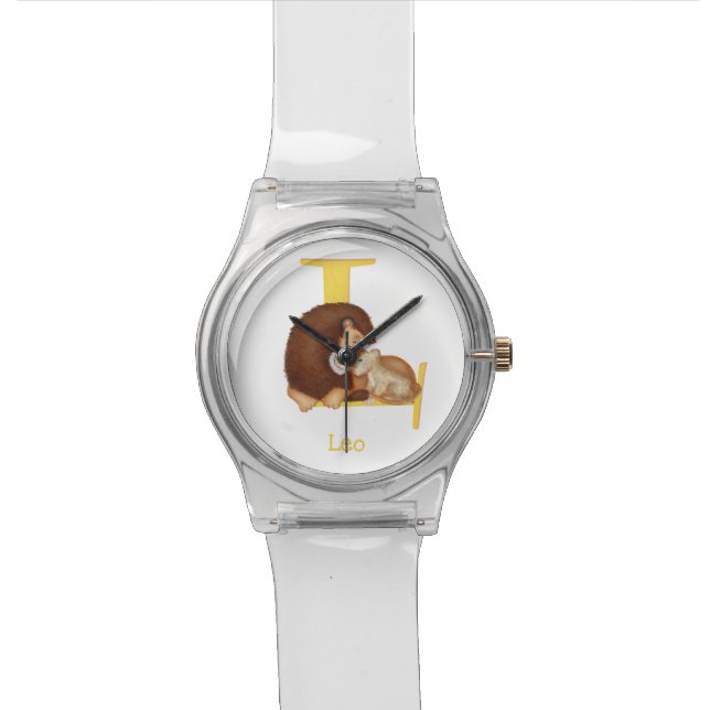Pulsera Animal ABC L es para el reloj de león (De cerca)
