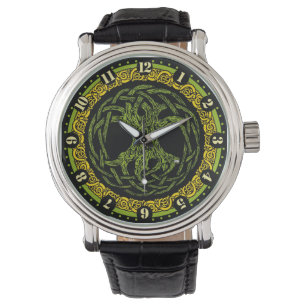 Pulsera Árbol irlandés del reloj de la vida