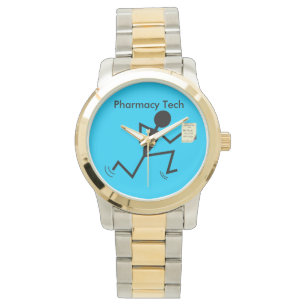 Pulsera Azul de funcionamiento de Stickman del reloj de la