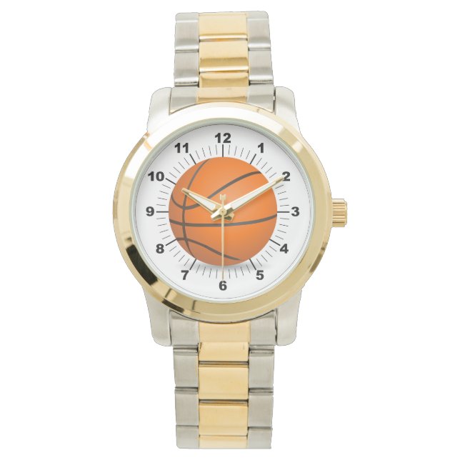 Pulsera Baloncesto femenino sobredimensionado reloj de dos (Anverso)