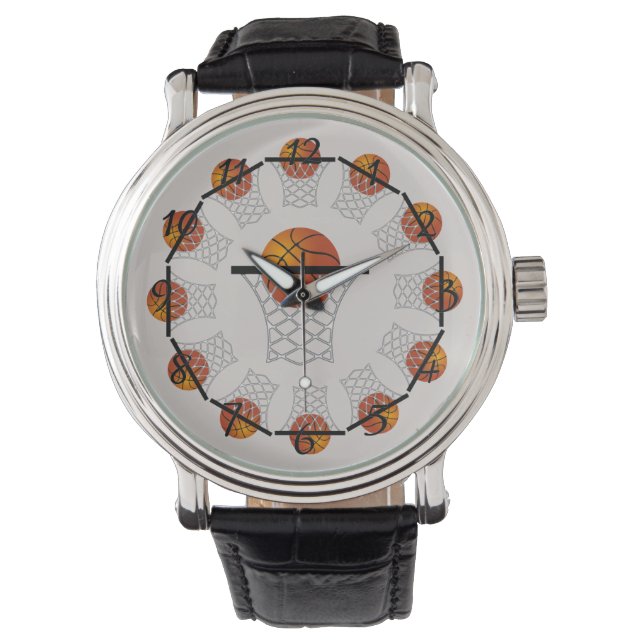 Pulsera Baloncesto y reloj de hoop (Anverso)