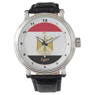 Pulsera Bandera egipcia y reloj de moda y diseño egipcio