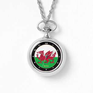 Pulsera Bandera galesa, reloj de moda y diseño de Gales