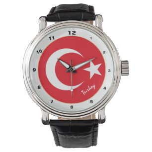 Pulsera Bandera turca y reloj turco de moda y diseño