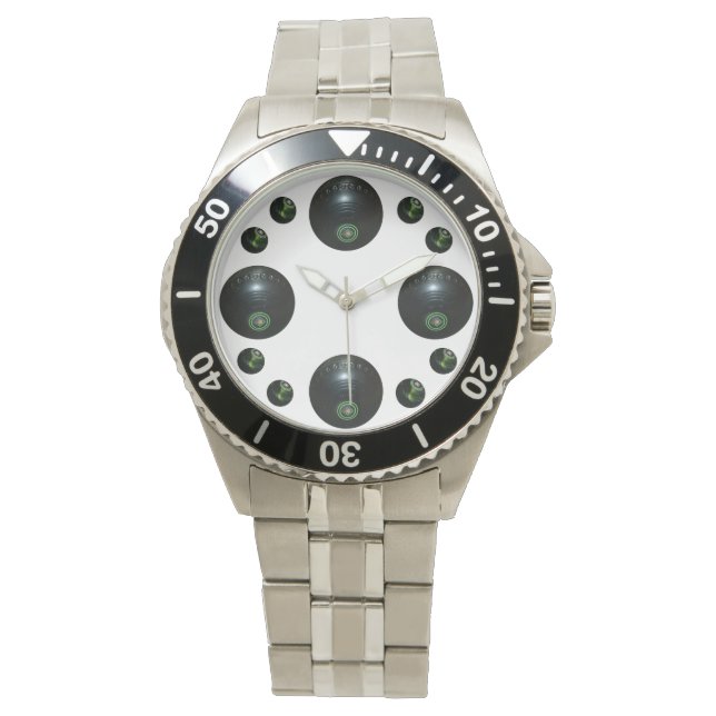 Pulsera Bolas de hierba para hombres, reloj de pulsera. (Anverso)