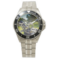 Bolsa Llena De Clubes De Golf, Reloj De Muñecas