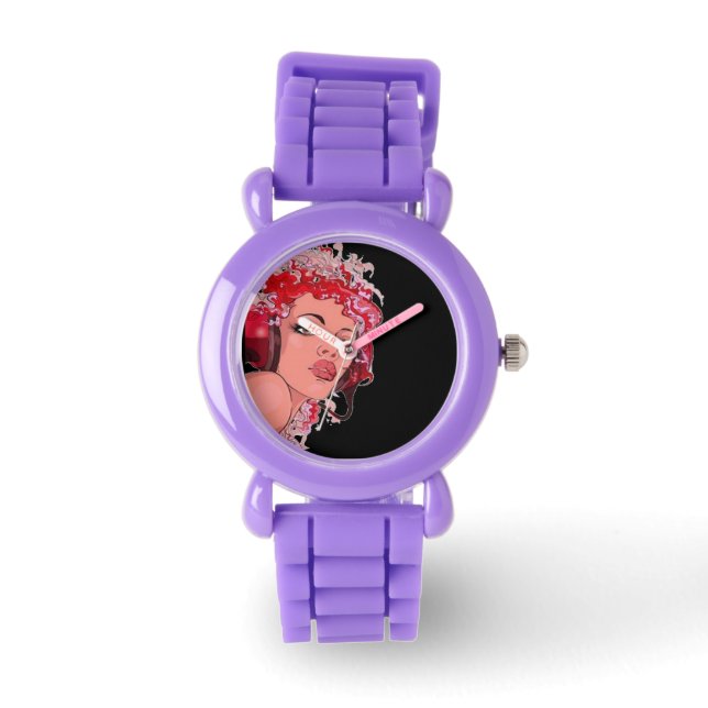 Pulsera Cabeza roja en el reloj de auriculares (Anverso)