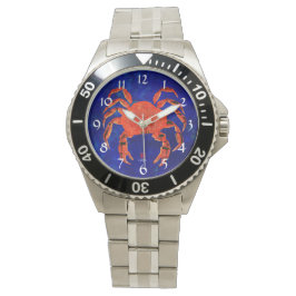 Pulsera Cangrejo de Dungeness - Reloj de acero inoxidable 