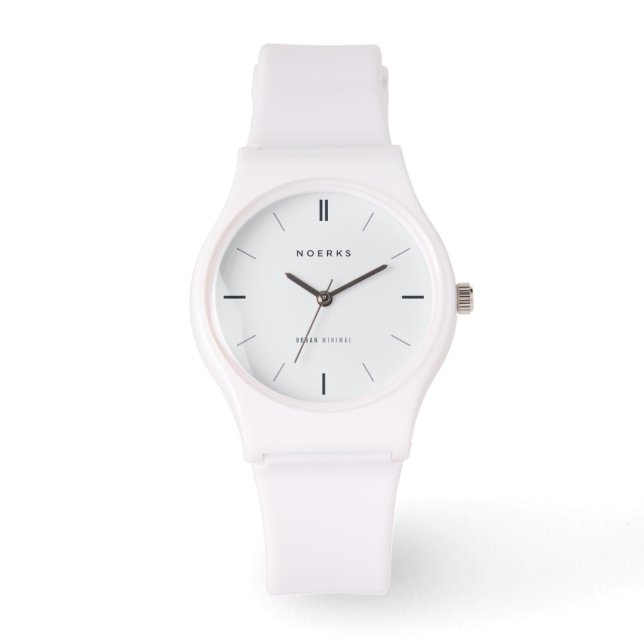 Pulsera Cara de reloj analógico minimalista urbana (Anverso)