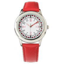 Cara de reloj detallada de diferentes colores