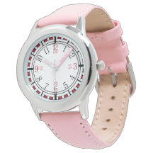 Cara de reloj detallada de diferentes colores