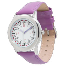 Pulsera Cara de reloj detallada de diferentes colores