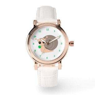 Pulsera Caracol con Reloj de Trébol - Caracol Afortunado