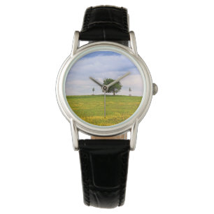 Pulsera Cargue su foto, naturaleza, reloj de señoras