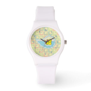 Pulsera Chaucer el reloj de goma del pato