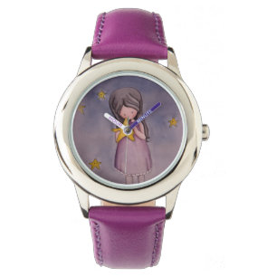 Pulsera Chica con el reloj de la estrella de Kawaii