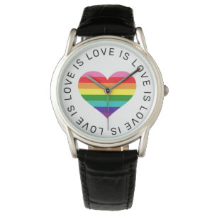 Pulsera Círculo de reloj de amor es amor