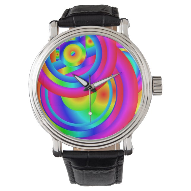 Pulsera Círculos de reloj de color  (Anverso)