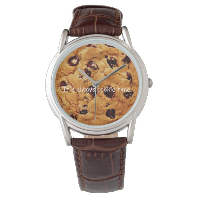 Pulsera Cocina de chocolate con reloj masculino (Anverso)