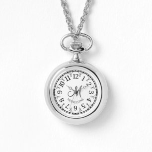 Pulsera Collar de reloj de mujer con monograma