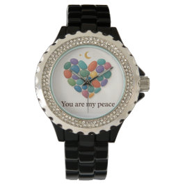 Pulsera Corazón de Gemas: Reloj elegante inspirado en cris