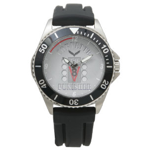 Pulsera Corvette el reloj gris de V8 del castigador
